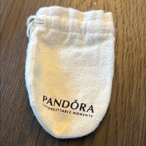 Pandora Cream Small Drawstring Pouch